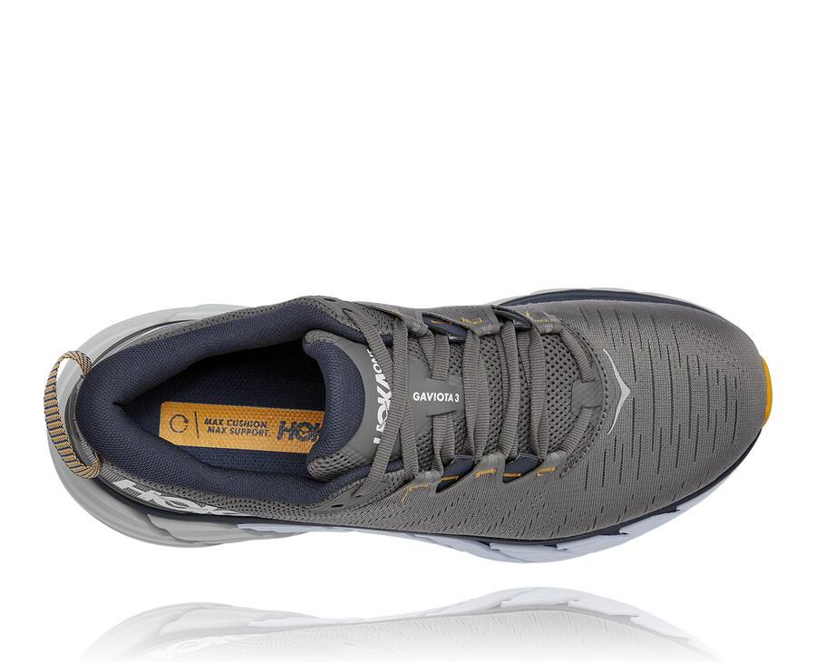 Zapatillas Running Hoka One One Hombre - Gaviota 3 - Gris - WPL370196